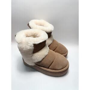 Ugg Classic Chillapeak Chestnut Suede Winter Boots Snow Women's Size 9 RARE NEW
